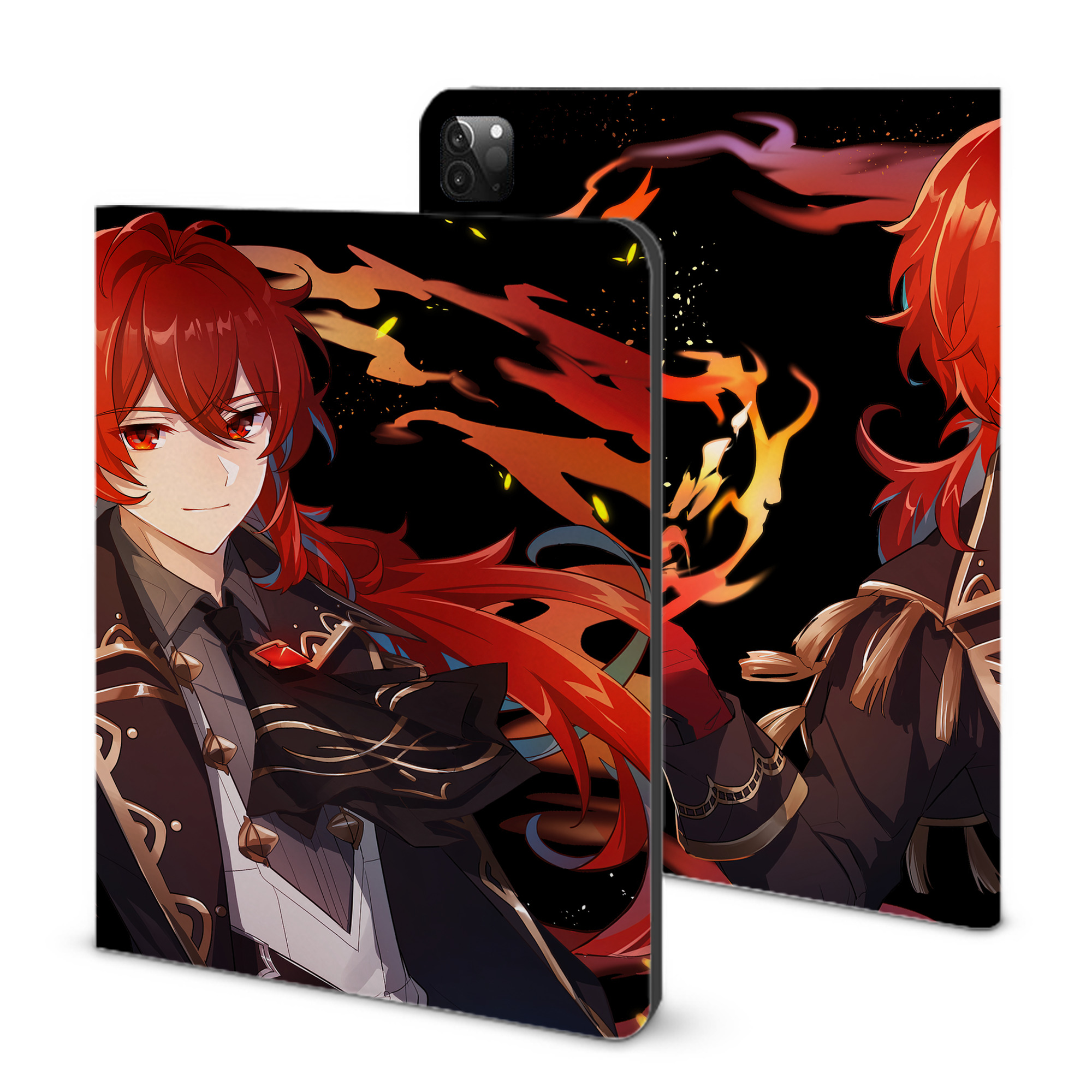 げんし神 genshin IPadケース ペンホルダー付き ブックスタイルデザイン